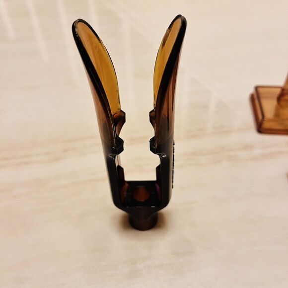 VTG The Wonderful Screwpull Amber Acrylic Cork Remover Screw England Mid Century - Picture 8 of 10